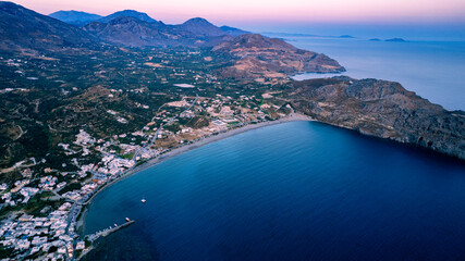 Obraz premium Plakias , South Rethimno , Crete at dawn hour