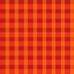 Abstract check seamless pattern. Red and orange colors. 