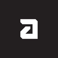 A Letter Typhography Initials Monogram Futuristic Modern Technology Logo Design Vector