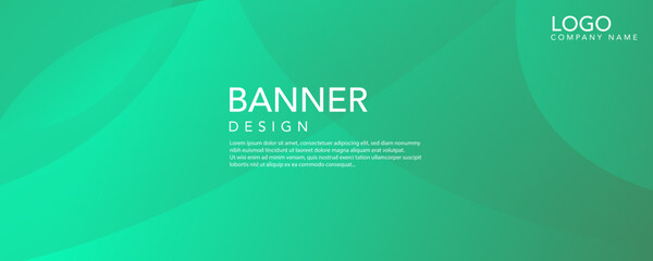 Fototapeta premium Vector background, abstract green background, Green banner