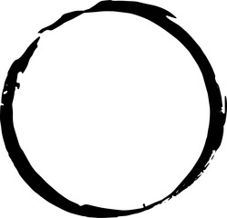 circle paint stroke grunge vector design illustration isolated on transparent background 