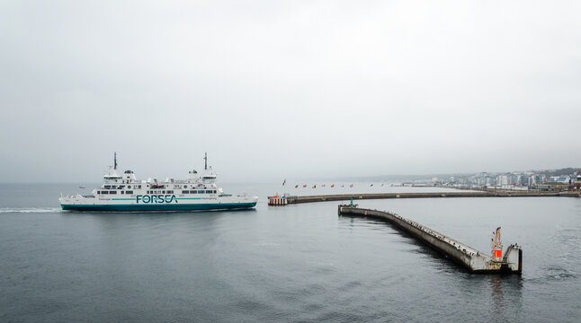 Forsea electric battery driven ferries in Helsingborg-Helsingor. 