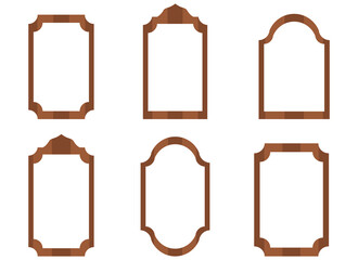 frame vector set design illustration isolated on white background 