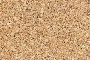 Brown yellow color of cork board textured background with blank copy space