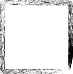 Obraz premium square brush stroke design illustration isolated on transparent background