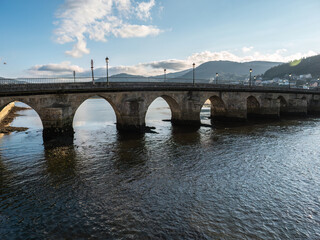 Fototapeta na wymiar Misericordia Bridge in Viveiro province of Lugo (Galicia, Spain)