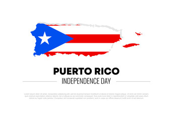 Puerto Rico independence day background on July 4.