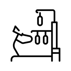 Simulator sign olor line icon. Physiotherapy.