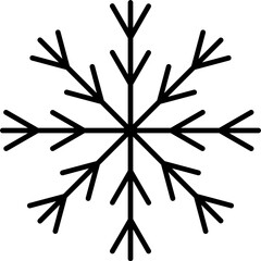 snowflake vector design illustration isolated on transparent background 