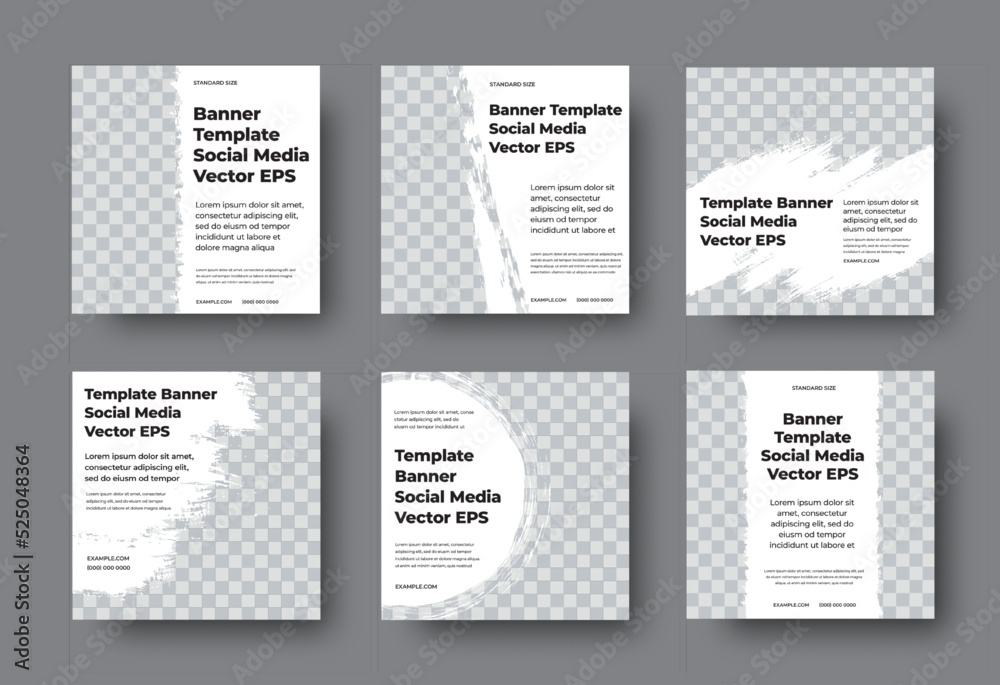 Poster eps square vector web banner, for social media, brochure template with text on white background, geo