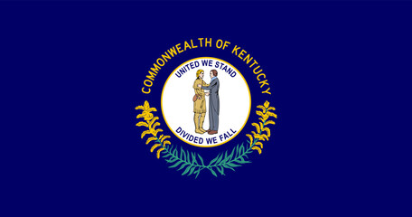 Kentucky state flag. Vector illustration.