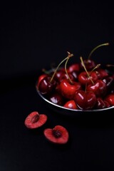cherries in a bowl