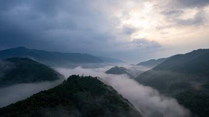 京都府相楽郡周辺の雲海