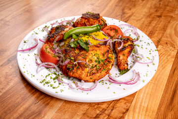 Turkish chicken with tomato's dish