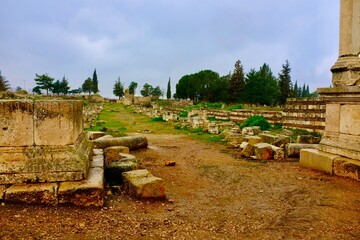 römische Kulturstätte in Anjar Libanon 