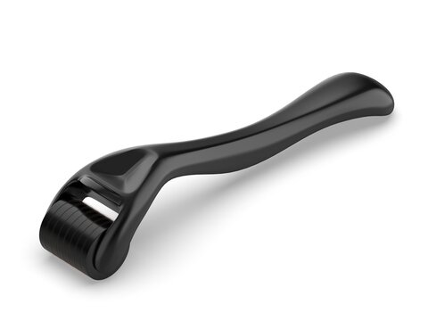 Blank derma roller template, 3d render illustration.