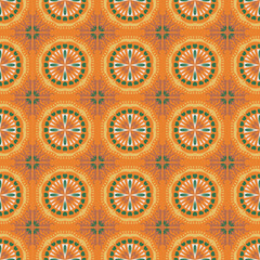 Floral Seamless Pattern Background Garden Nature Damask Aboriginal Ornament Art