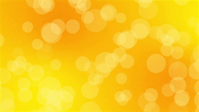 Gold abstract motion background with floating bubbles