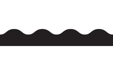 Sea icon wave illustration vector design. Ocean logo graphic element. Aqua symbol.