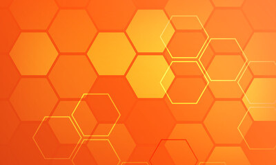 Orange Abstract Technology background