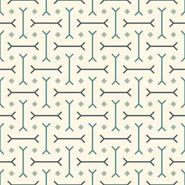Tribal wallpaper. Seamless geometrical image. Ethnic ornament. Folk pattern. Geeometric backdrop. Mosaics motif. Grid background. Digital paper. Textile print. Ethnical web design. Abstract vector.