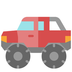 monster truck flat icon © supanut