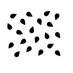 Watermelon seeds seamless pattern background. Pattern juicy and sweet flesh watermelon.