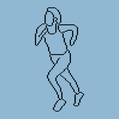 Pixeled human element