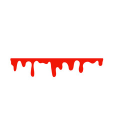 Spilled blood. A red sticky liquid that resembled blood dripping. Halloween crime concept.