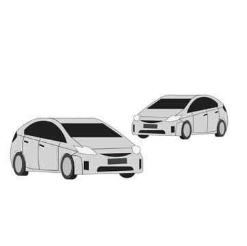 White background transport car vector illustration