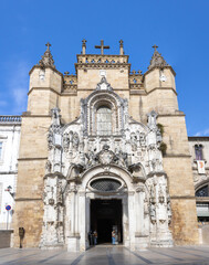 Fototapeta na wymiar Church of Santa Cruz (Holy Cross), Coimbra, Portugal
