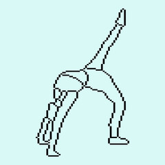 Pixeled human element