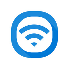 wifi icon. Wireless symbol vector for internet connection from router broadcasting.