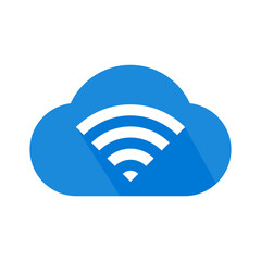 wifi icon. Wireless symbol vector for internet connection from router broadcasting.