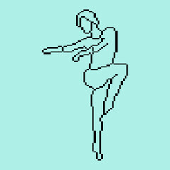Pixeled human element