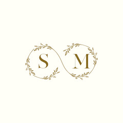 SM infinity wedding logo initial logo design which is good for branding