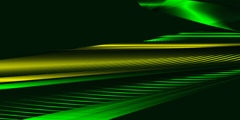 Abstract dark green and yellow background vector