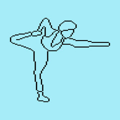 Pixeled human element