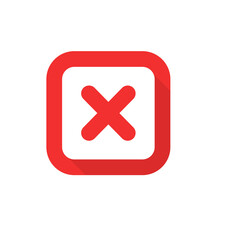Fototapeta premium Green check mark and red wrong On the checked box. True or false