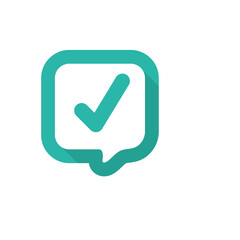 Green check mark and red wrong On the checked box. True or false