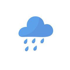 Cute weather icon set. Weather forecast icon isolated on white background.