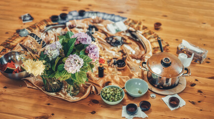 Cacao ceremony space, heart opening medicine.