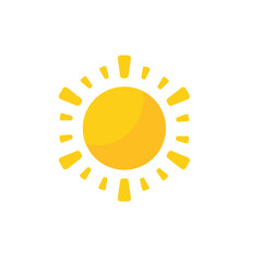 Cute weather icon set. Weather forecast icon isolated on white background.