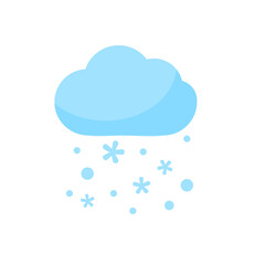 Cute weather icon set. Weather forecast icon isolated on white background.