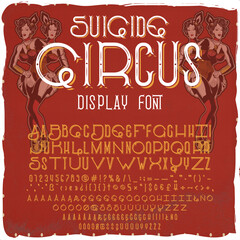 Suicide circus display typeface