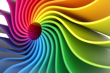 3d render colorful abstract background. 3d illustration.