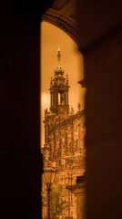 Kathedrale Sanctissimae Trinitatis, Dresden, Germany - Oranged with analog filter.