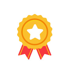 Golden yellow trophy icon For the winner of a sports event