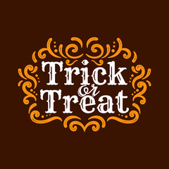 Trick or Treat Lettering