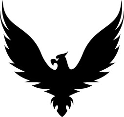 Obraz premium Falcon bird, isolated heraldry eagle